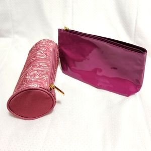 2/$25 Estee Lauder Makeup Purse. Color Purple. Sets of 2.
